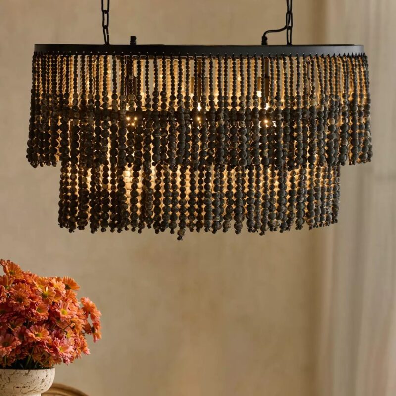 BEADED CHANDELIER LIGHT