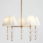 GIULIA CUT-GLASS SHADED CHANDELIER