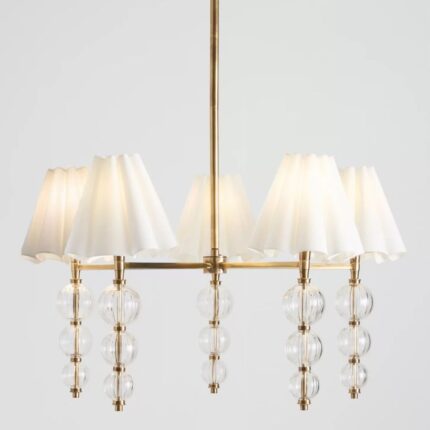 GIULIA CUT-GLASS SHADED CHANDELIER