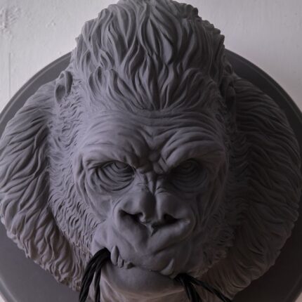 KARMAN UGO RILLA MATT GREY CERAMIC WALL LIGHT