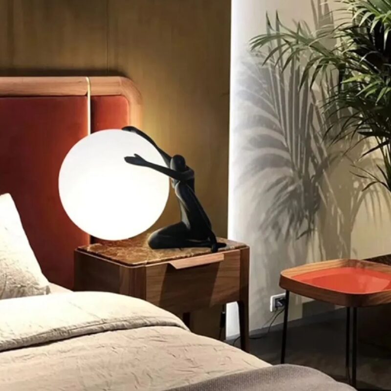 NOVELLA 14 NOVELTY TABLE LAMP BLACK