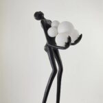 71 BLACK NOVELTY FLOOR LAMP