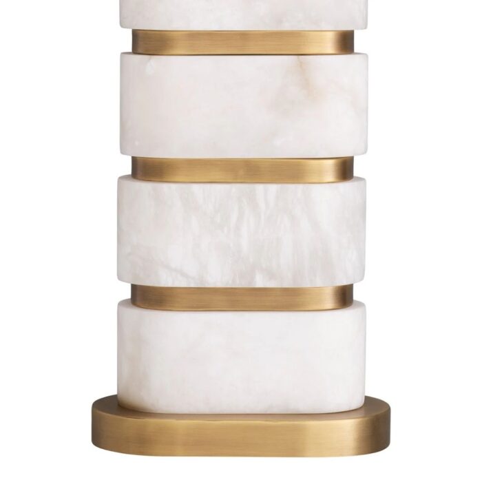 NEWALL TABLE LAMP ALABASTER WITH SHADE