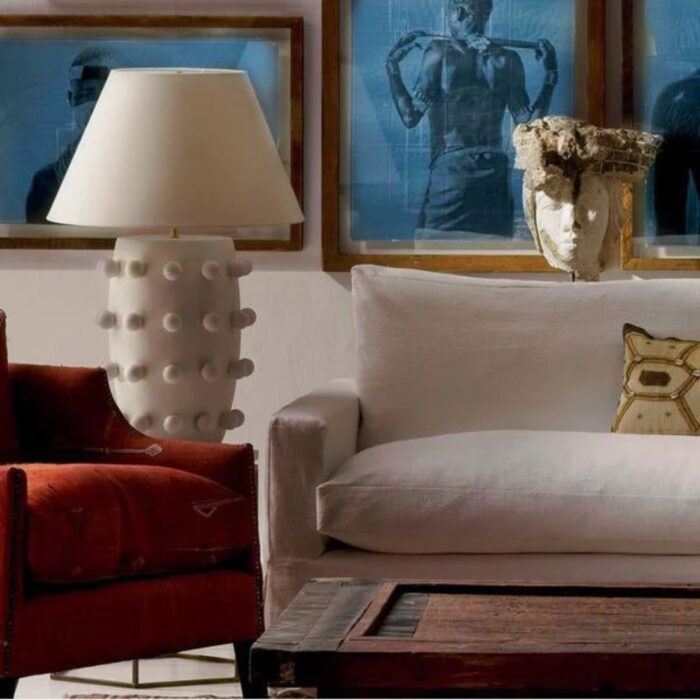 LINDEN TABLE LAMP PLASTER WHITE