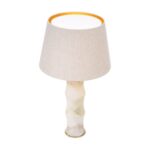 BONNY TABLE LAMP AND SHADE ALABASTER
