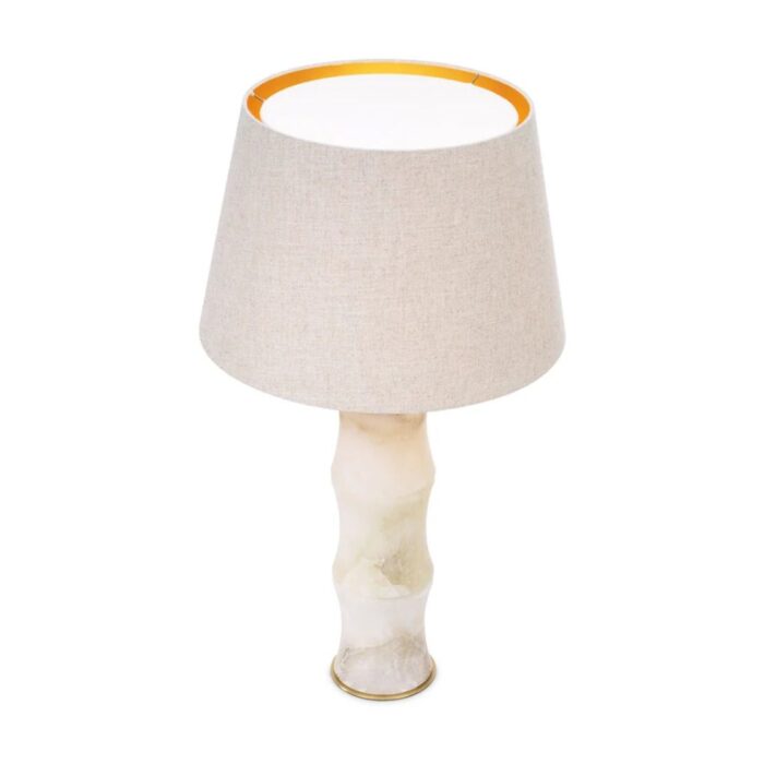 BONNY TABLE LAMP AND SHADE ALABASTER