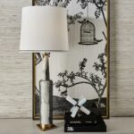 BLACK LABEL STATUESQUE TABLE LAMP PANDA MARBLE
