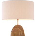 DANCONA TABLE LAMP AND SHADE VINTAGE BRASS