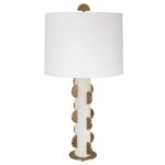BLACK LABEL HALF MOON MARBLE TABLE LAMP