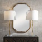 HOURGLASS SET OF 2 TABLE LAMP BRASS
