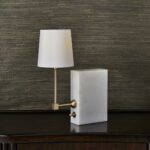 BLACK LABEL ON A SHELF MINI LAMP WHITE MARBLE/BRASS