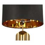 OBELISK TABLE LAMP BRUSHED BRASS