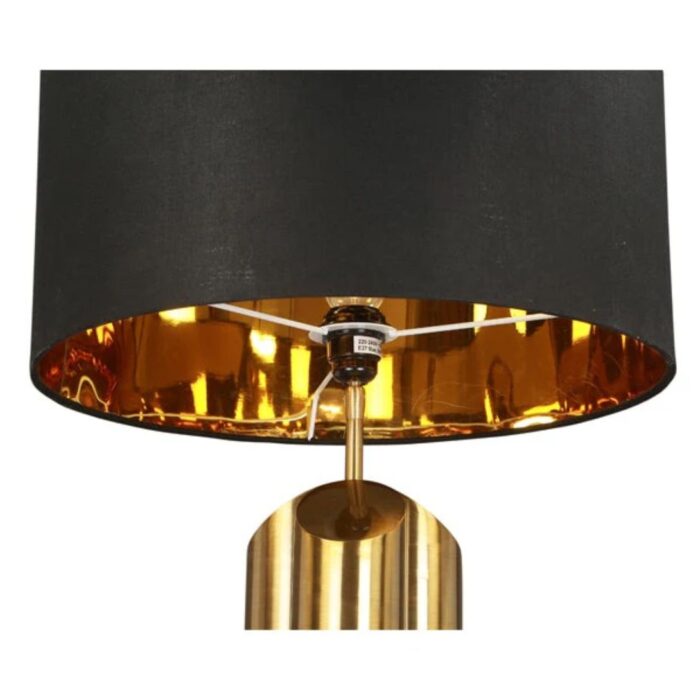 OBELISK TABLE LAMP BRUSHED BRASS