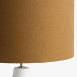 LARGE TABLE LAMP ROUND GESSO