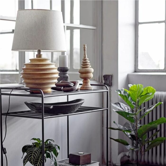 SVALE TABLE LAMP NATURAL MANGO WOOD