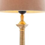 COLOGNE SMALL TABLE LAMP AND SHADE ANTIQUE BRASS
