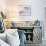 SKYLINE PORCELAIN LARGE TABLE LAMP GREY