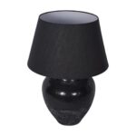 SKYLINE TERRACOTTA TABLE LAMP BLACK
