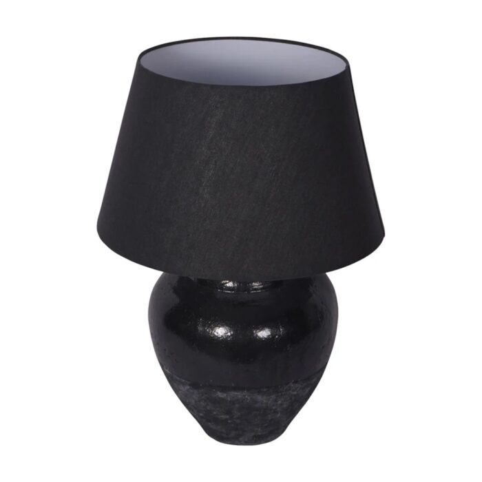 SKYLINE TERRACOTTA TABLE LAMP BLACK