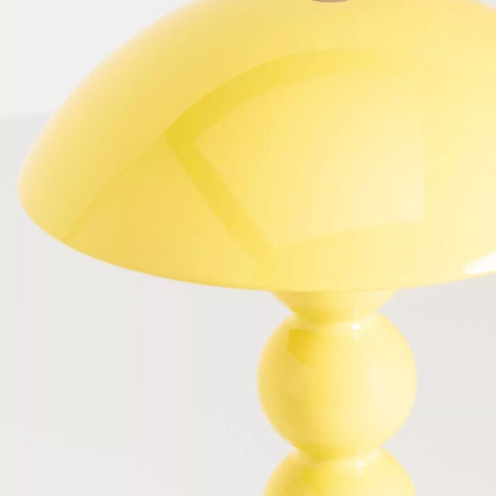 BOBBIN LED CORDLESS RECHARGEABLE TABLE LAMP YELLOW