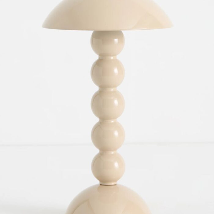 BOBBIN LED CORDLESS RECHARGEABLE TABLE LAMP BEIGE