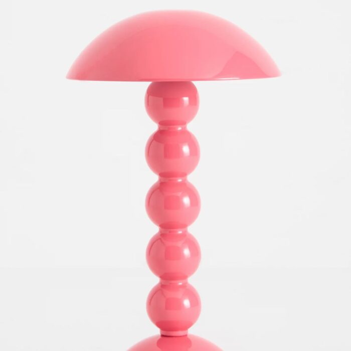 BOBBIN LED CORDLESS RECHARGEABLE TABLE LAMP PINK