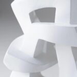 KNOT TABLE LAMP PLASTER WHITE
