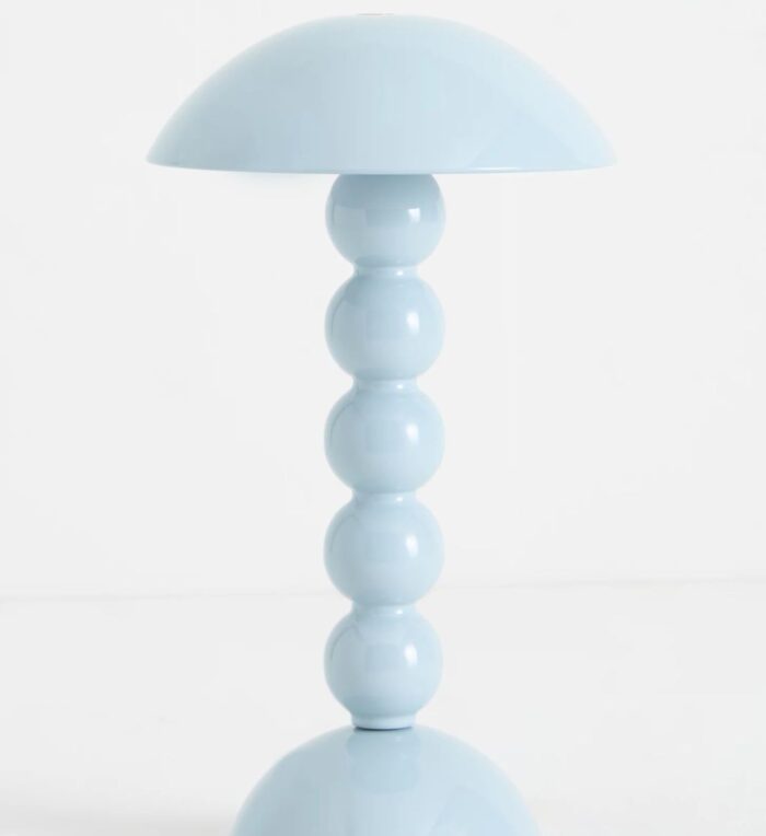 BOBBIN LED CORDLESS RECHARGEABLE TABLE LAMP DENIM LIGHT