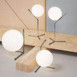 IC LIGHTS TABLE 1 LOW LAMP BRASS