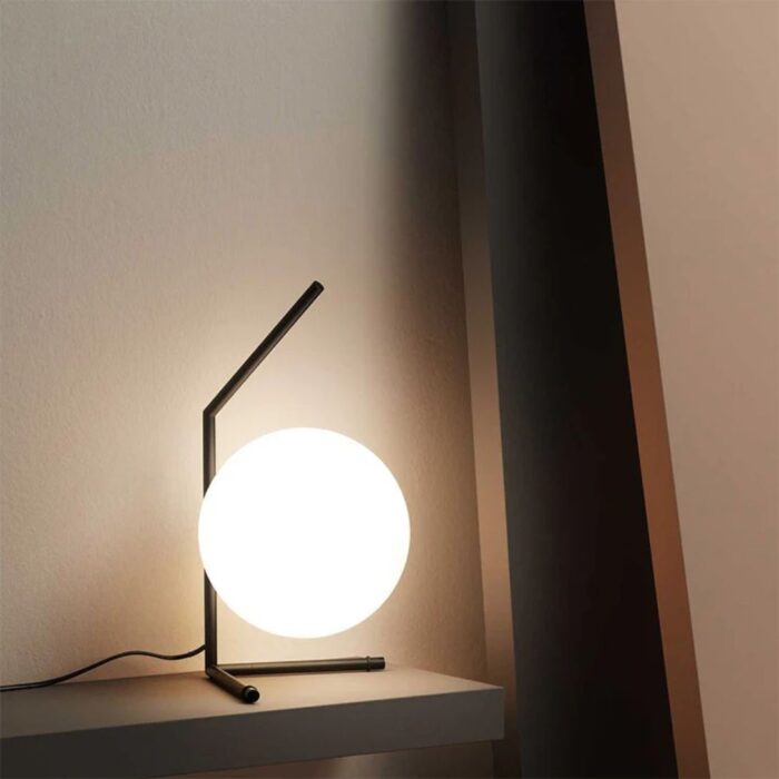 FLOS IC TABLE LIGHT LOW MATTE BLACK