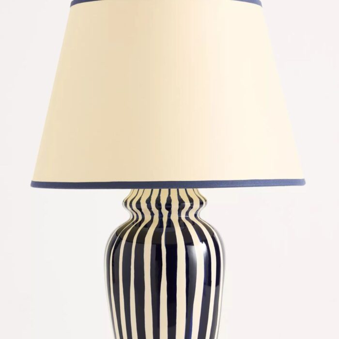 POOKY THE LOTTIE STRIPED CERAMIC TABLE LAMP