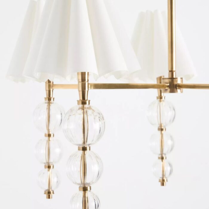 GIULIA CUT-GLASS SHADED CHANDELIER