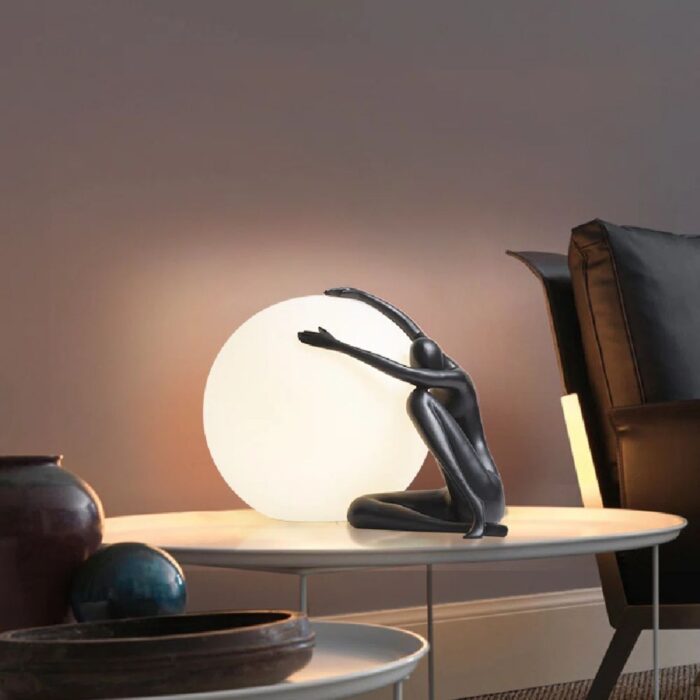 NOVELLA 14 NOVELTY TABLE LAMP BLACK