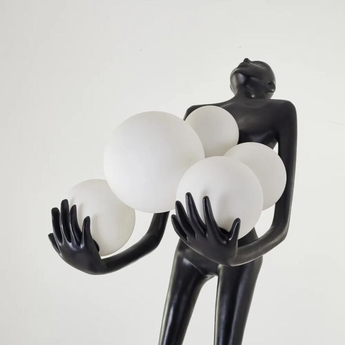 71 BLACK NOVELTY FLOOR LAMP