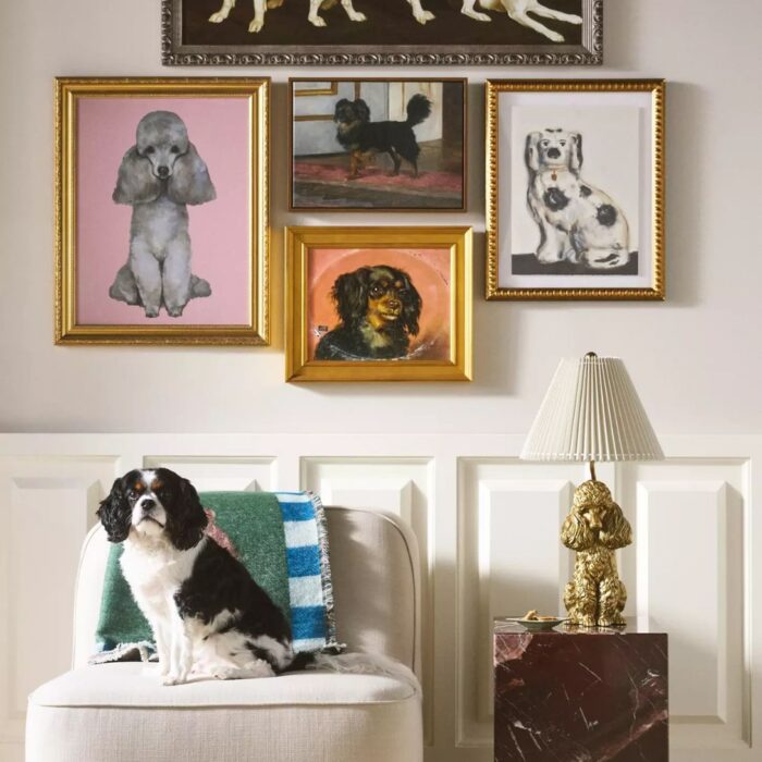 THE ICON TABLE LAMP DOG EDITION POODLE