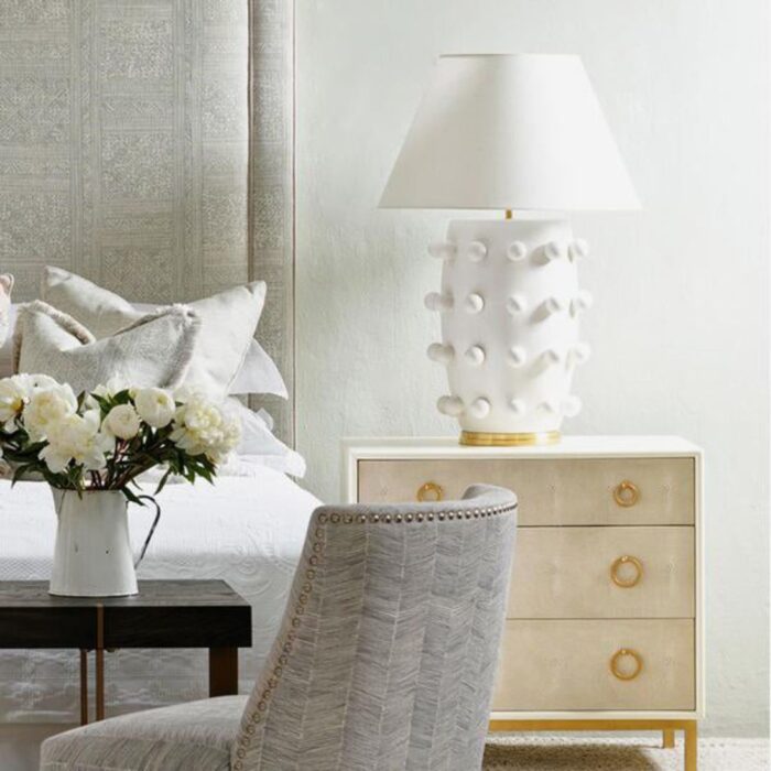 LINDEN TABLE LAMP PLASTER WHITE
