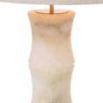 BONNY TABLE LAMP AND SHADE ALABASTER