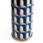 ARCADE TABLE LAMP WHITE AND BLUE