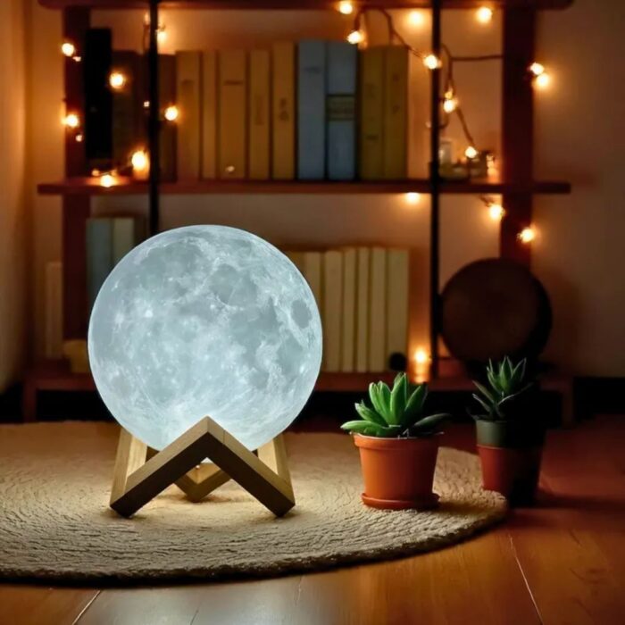 REALISTIC 3D PRINTED MOON LAMP