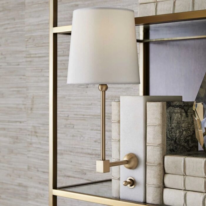 BLACK LABEL ON A SHELF MINI LAMP WHITE MARBLE/BRASS