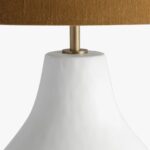 LARGE TABLE LAMP ROUND GESSO