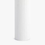 LARGE TABLE LAMP RIBBED GESSO