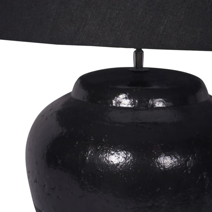 SKYLINE TERRACOTTA TABLE LAMP BLACK