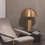 DESK TABLE LAMP MODERN CREATIVE METAL MURSHROOM GOLD
