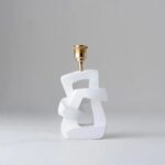 KNOT TABLE LAMP PLASTER WHITE