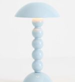 BOBBIN LED CORDLESS RECHARGEABLE TABLE LAMP DENIM LIGHT