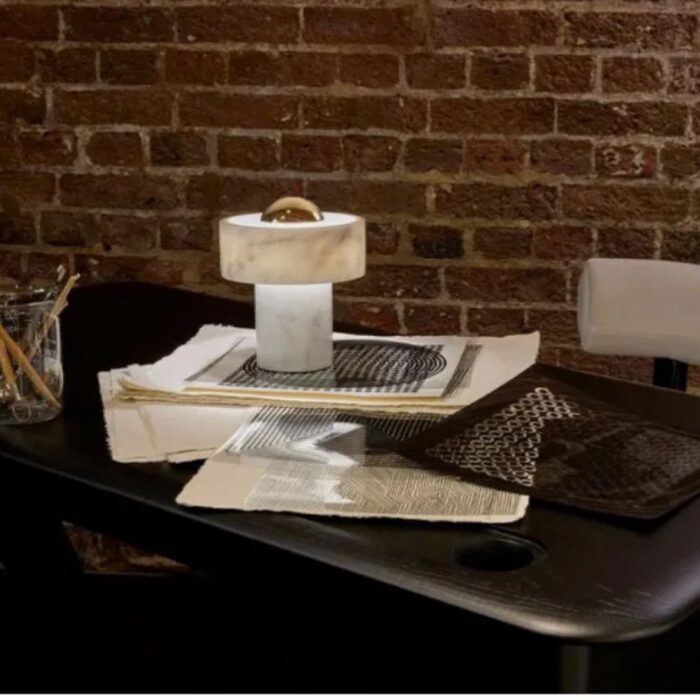 TOM DIXON STONE PORTABLE TABLE LIGHT