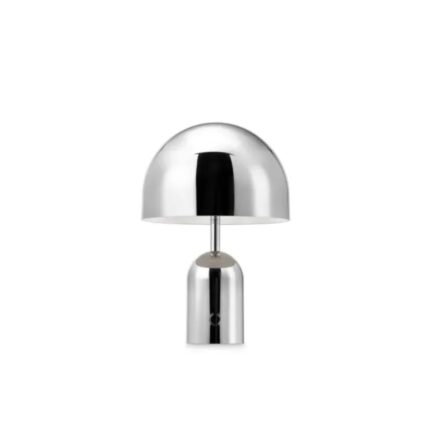 TOM DIXON BELL PORTABLE TABLE LIGHT SILVER