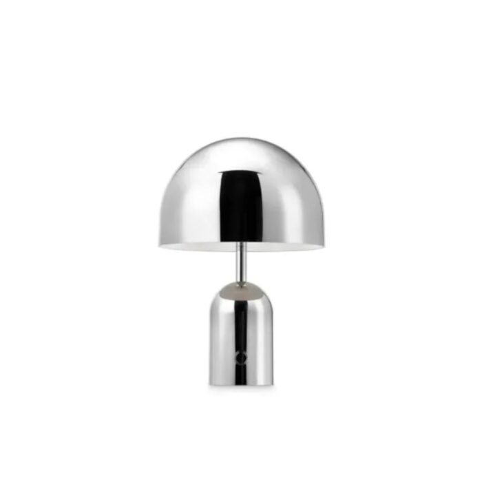 TOM DIXON BELL PORTABLE TABLE LIGHT SILVER
