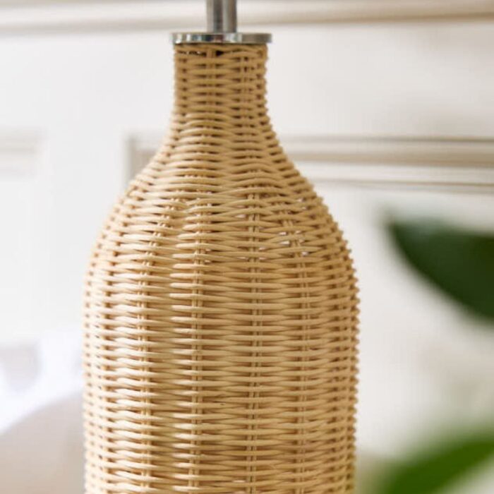 TALL RATTAN TABLE LAMP